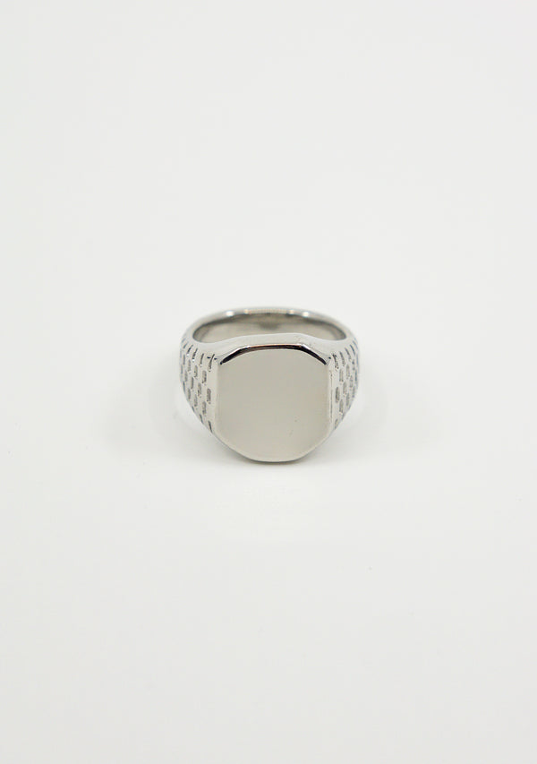 Silver Square Signet Ring