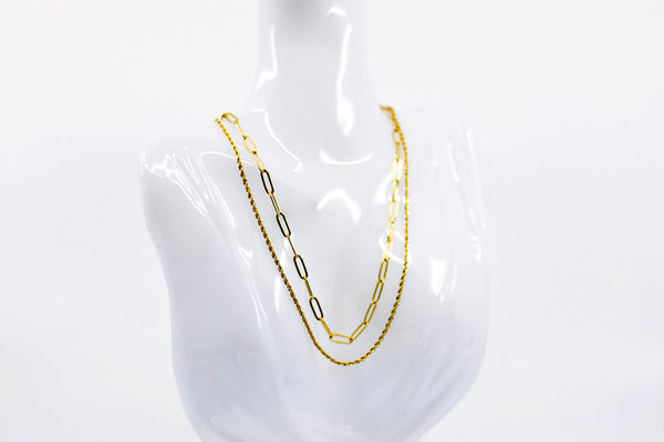 Stacked Paperclip Necklace