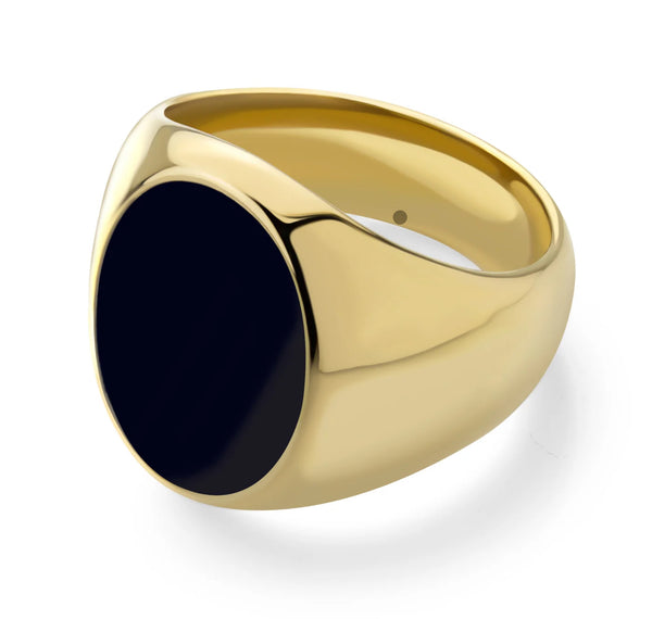 Black Onyx Signet Ring